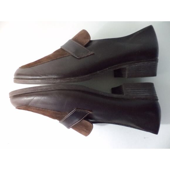 MUNRO SPORT US Womens 7.5M Brown Smooth & Suede Loafer Shoe USA - Picture 7 of 8